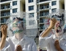 Mask of cheesecloth through the Olympic village, Vancouver, Canada, Sept. 2009.